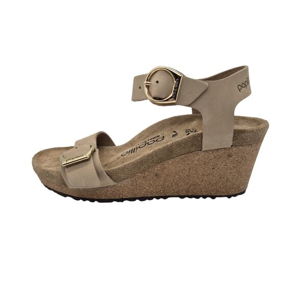 Papillio Birkentsock Women's Size 10 US 41 EU Soley Ring Tan Sandals Wedge (223) - Picture 6 of 12